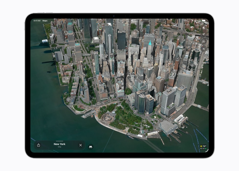 iOS27 新功能地圖 App「飛行俯瞰」