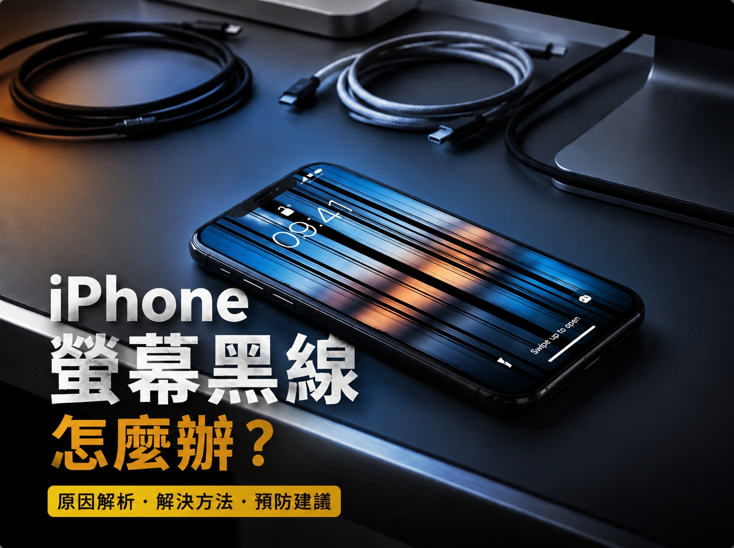 iPhone螢幕黑線